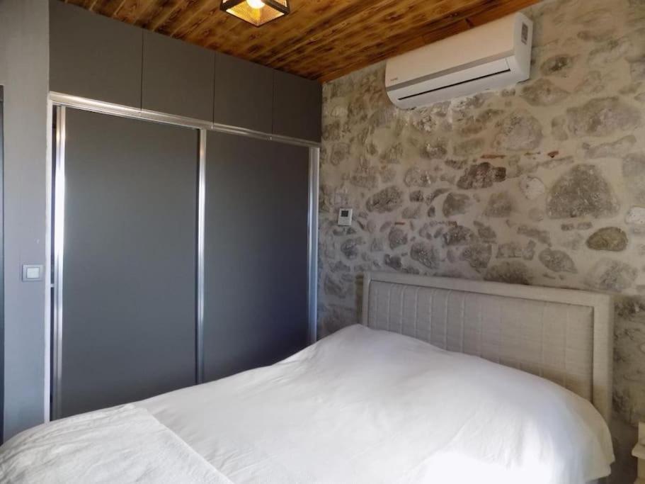 Denize Sifir Restore Edilmis Ahsap Tavan Tas Villa Bodrum